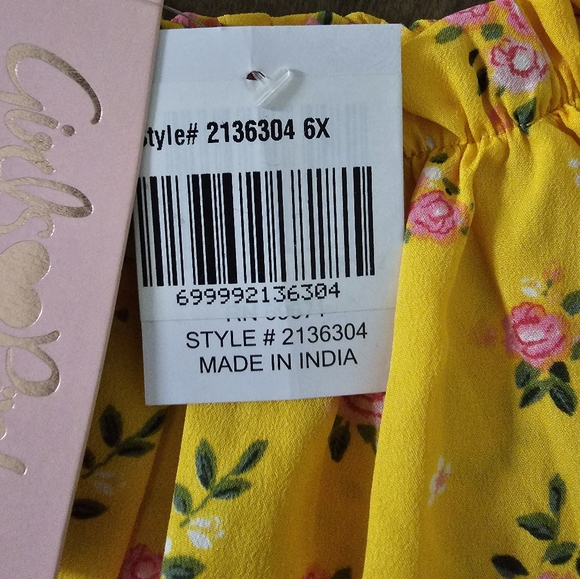 Girls Love Pink Floral Top - Picture 2 of 4